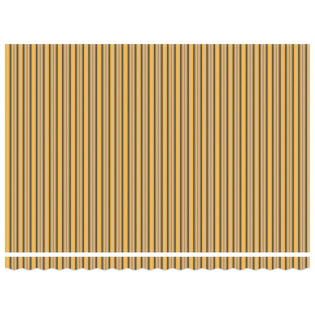 Udtrækkelig markise Flerfarvet 450 × 300 cm Polyester og metal