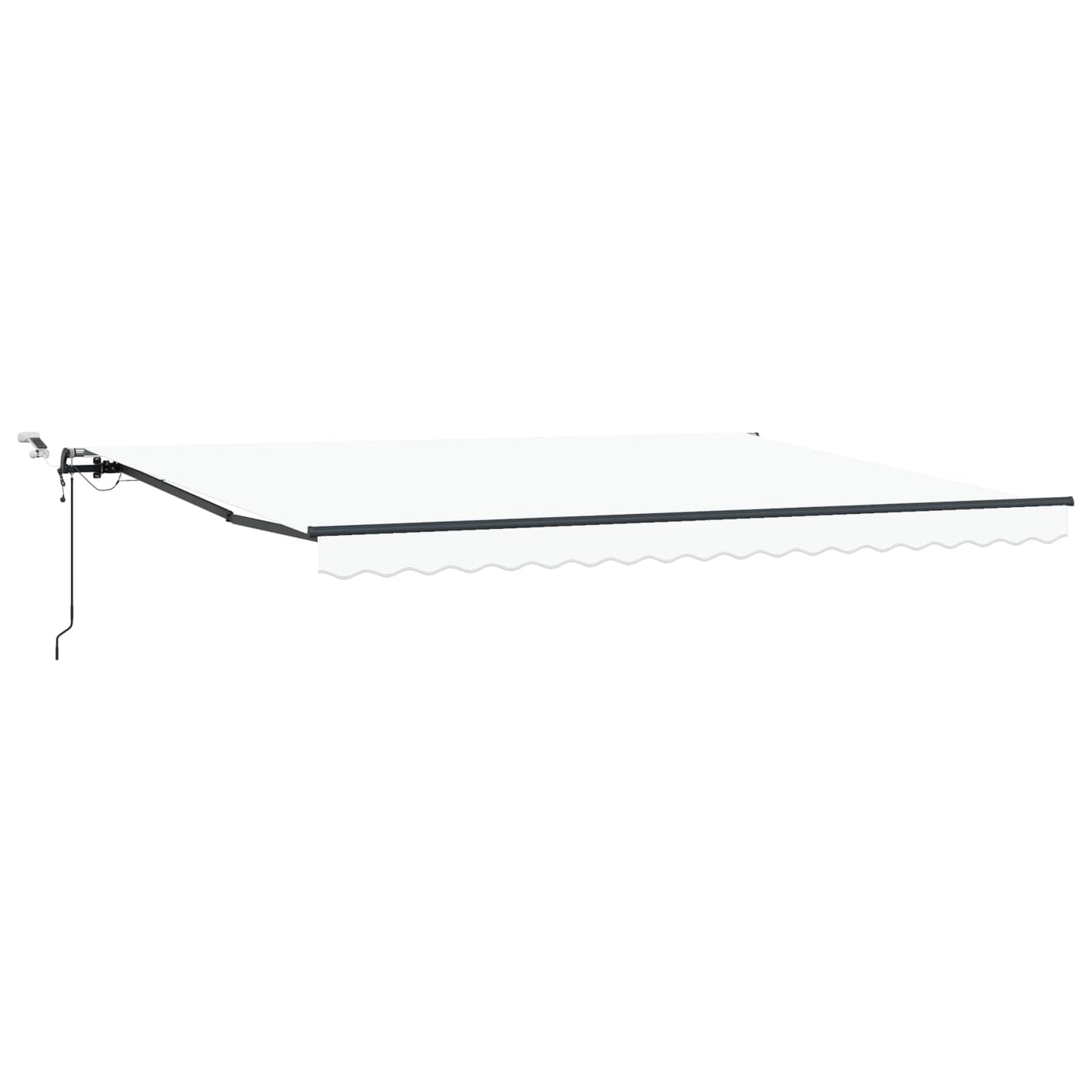 Udtrækkelig markise Hvid 450 × 300 cm Polyester