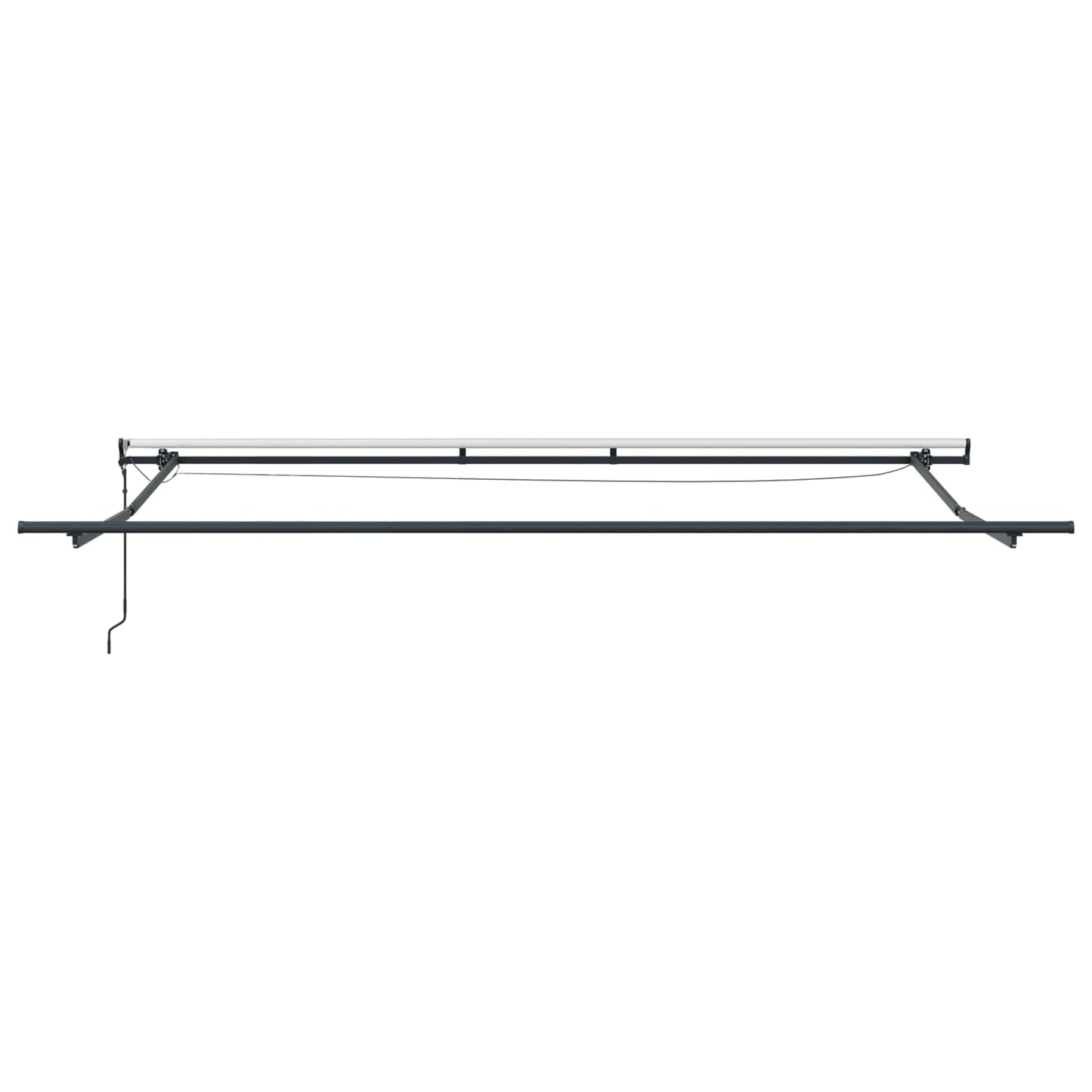 Udtrækkelig markise Hvid 450 × 300 cm Polyester