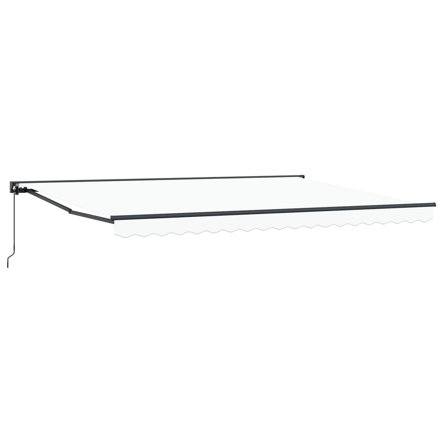 Markiseramme Hvid 450 × 300 cm Polyester med PU belægning