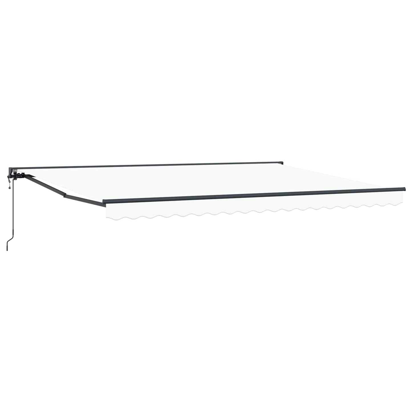 Markiseramme Hvid 450 × 300 cm Polyester med PU belægning