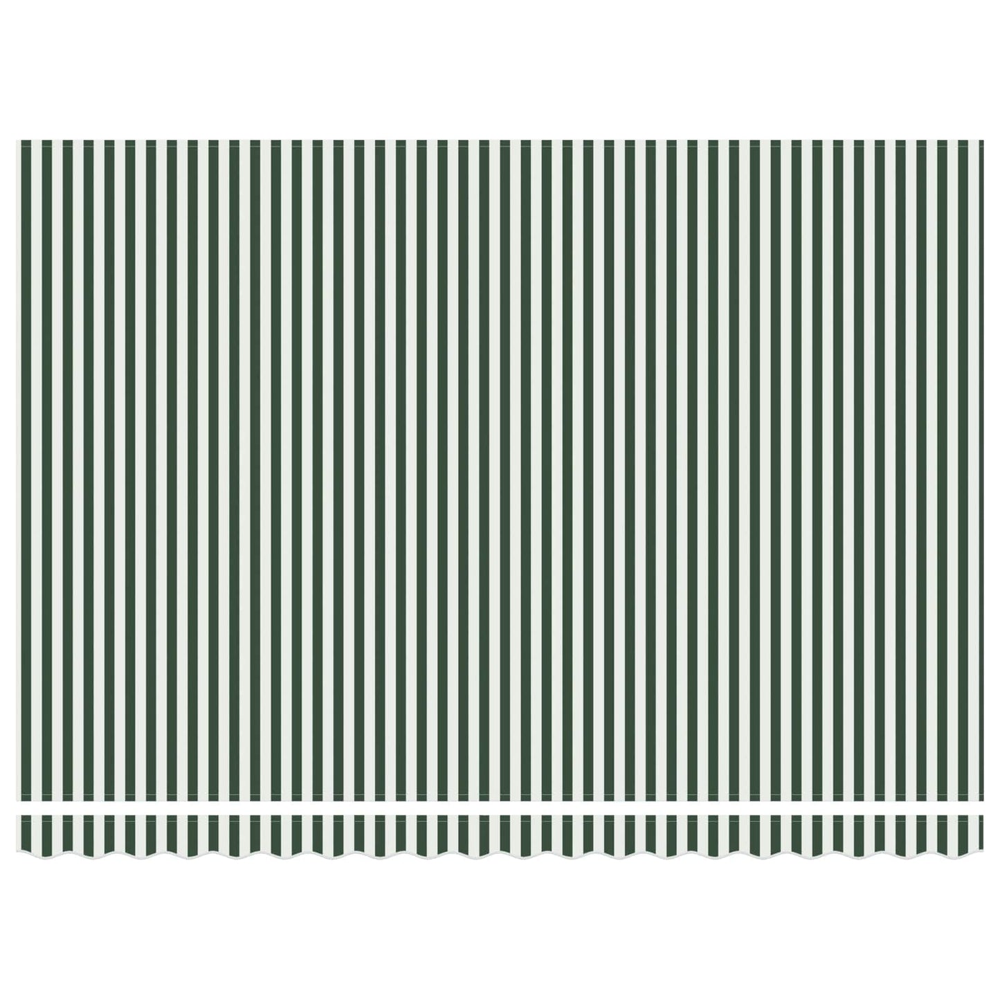 Udtrækkelig markise Grøn og Hvid 450 x 300 x 165 cm