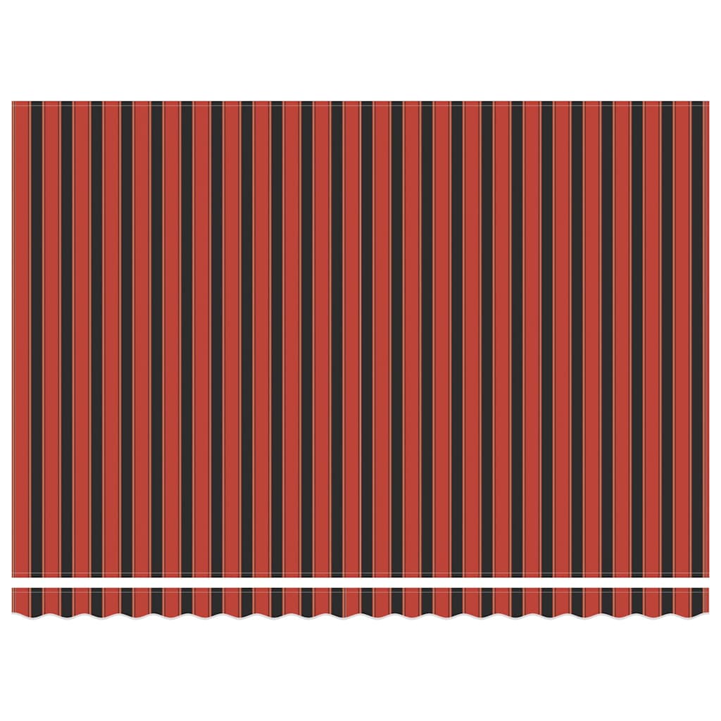 Udtrækkelig markise orange og brun 450 × 350 cm