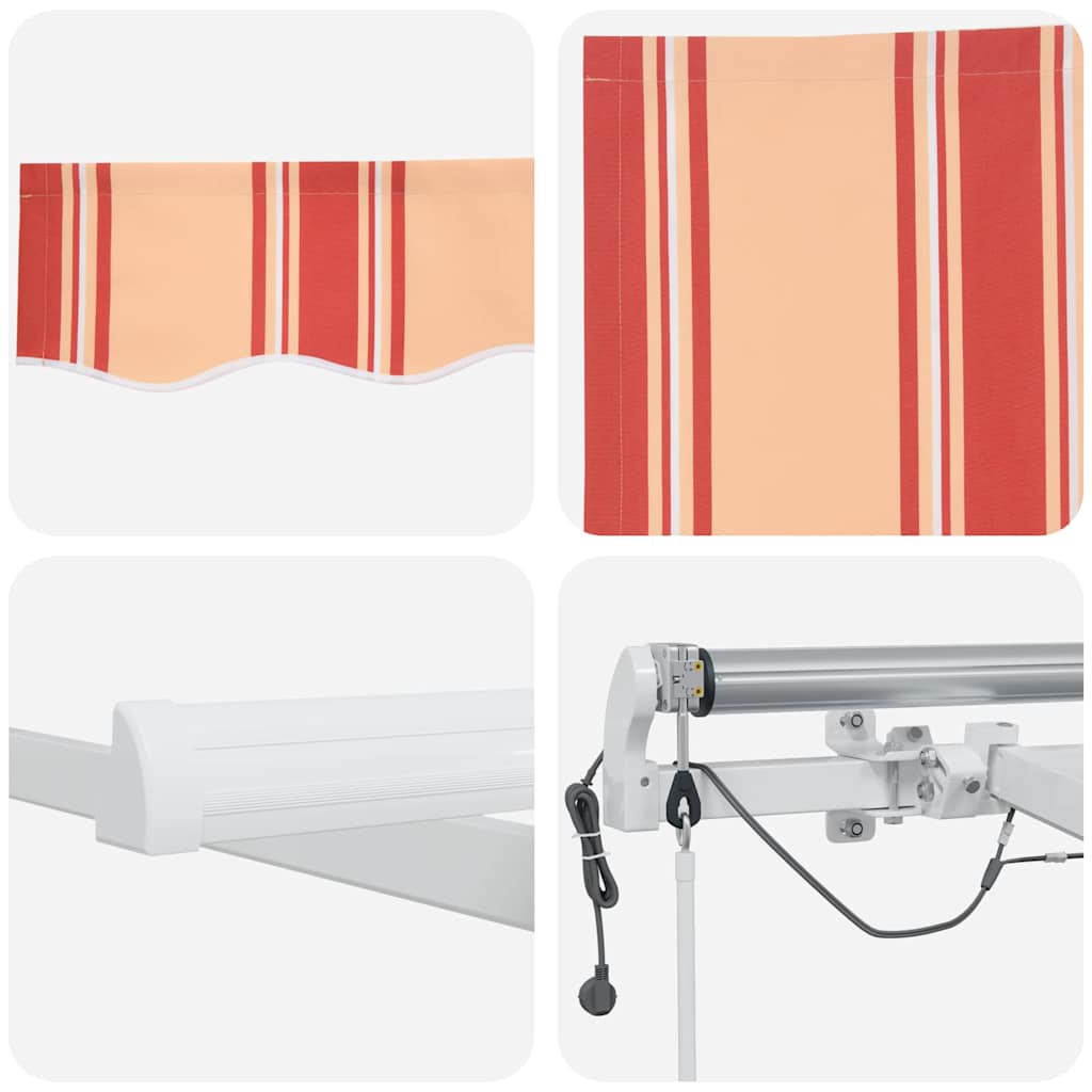 Udtrækkelig markise Gul og orange 450 × 350 cm Polyester