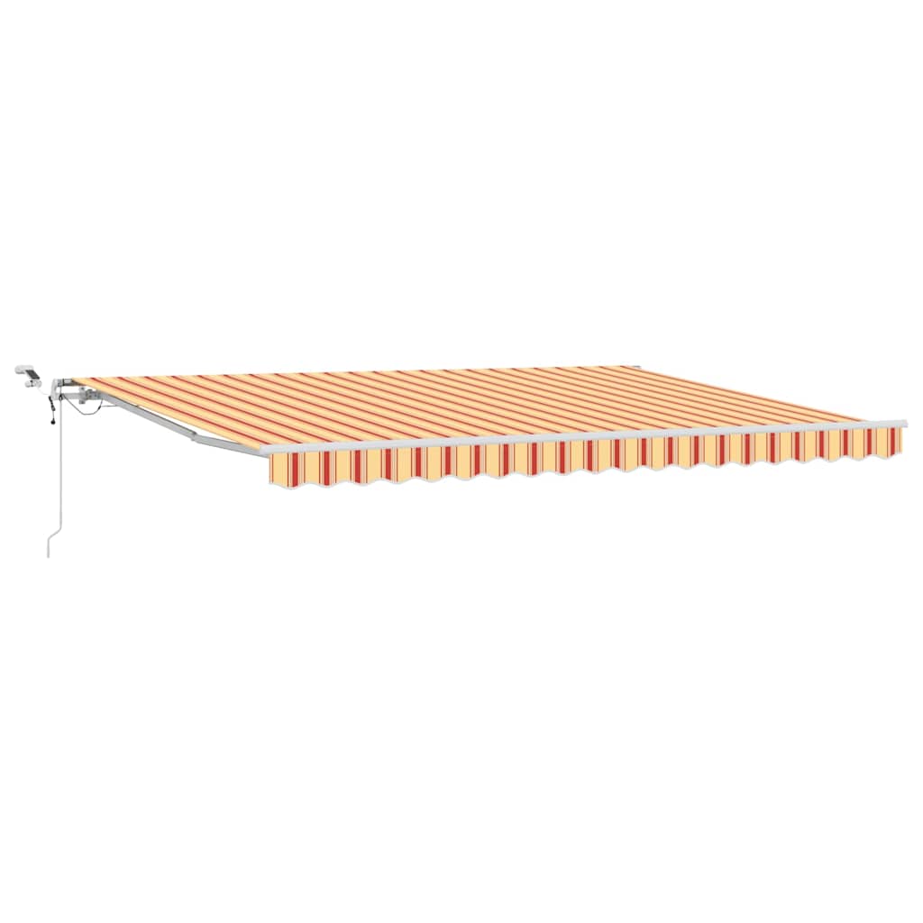 Udtrækkelig markise Gul og orange 450 × 350 cm Polyester