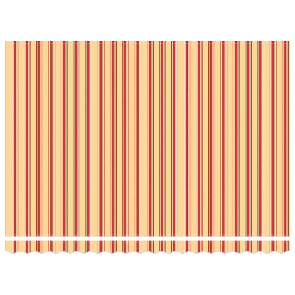 Udtrækkelig markise Gul og orange 450 × 350 cm Polyester