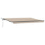Udtrækkelig markise Beige 450 × 350 cm Polyester