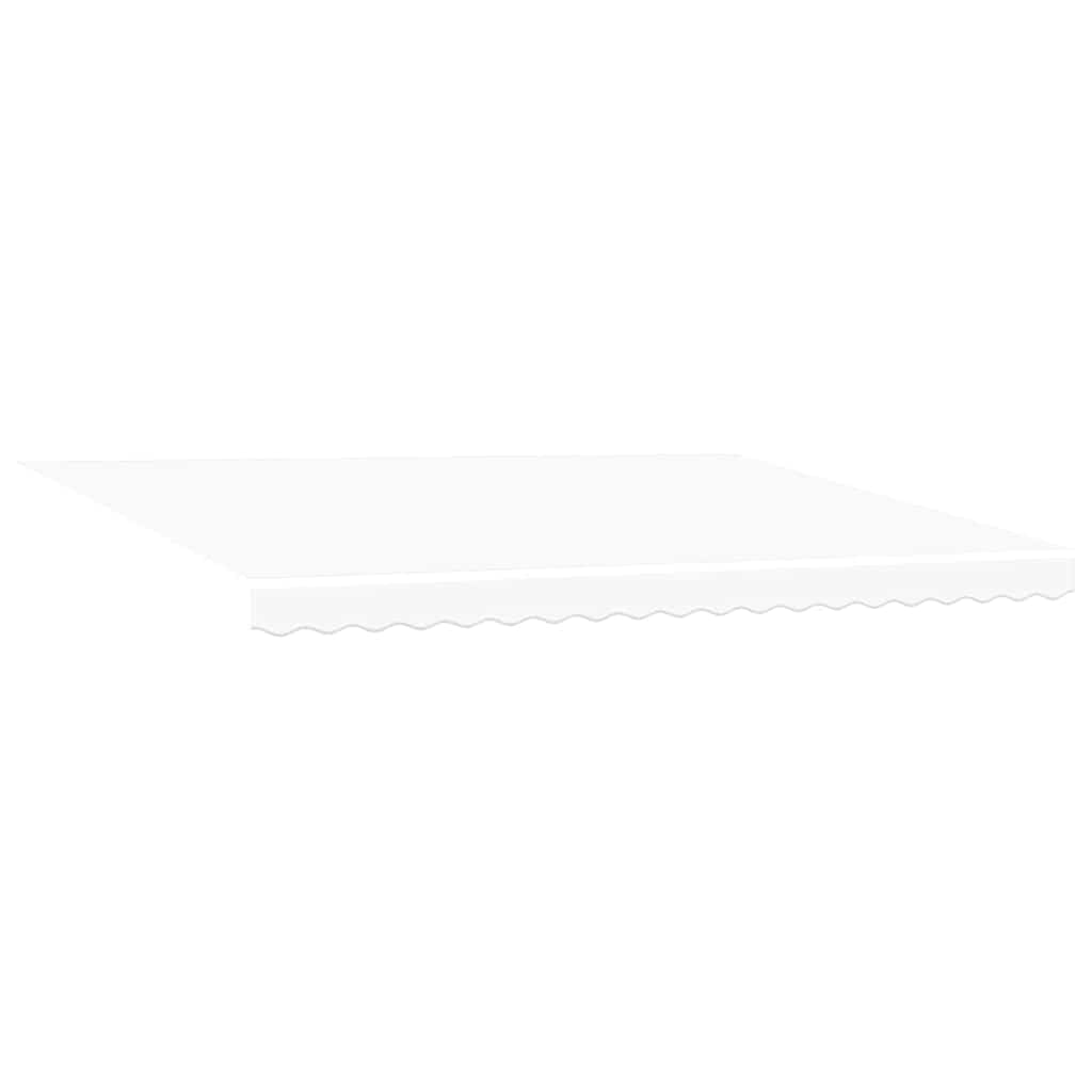 Udtrækkelig markise Hvid 450 × 350 cm Polyester