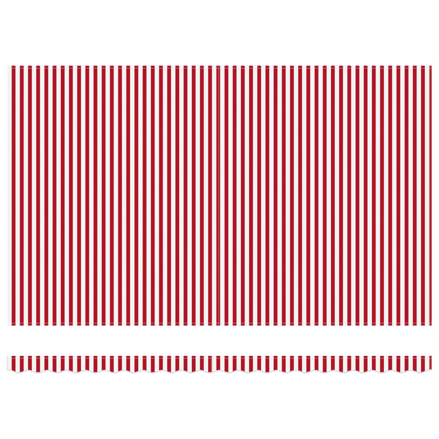 Udtrækkelig markise Rød og Hvid 500 × 300 cm Polyester
