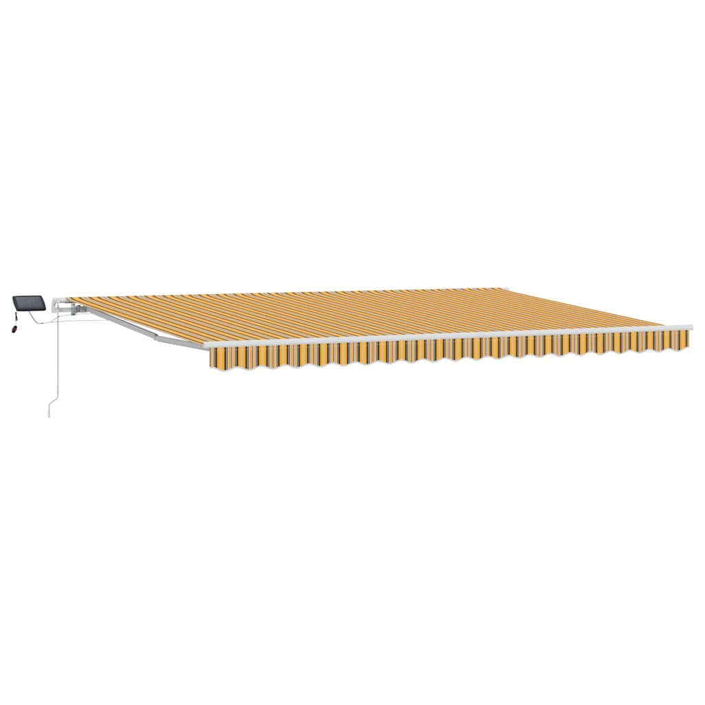 Udtrækkelig markise Flerfarvet 500 × 300 cm Stof og aluminium