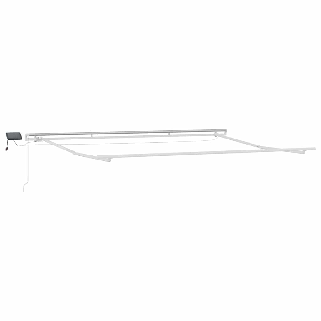 Udtrækkelig markise Flerfarvet 500 × 300 cm Stof og aluminium