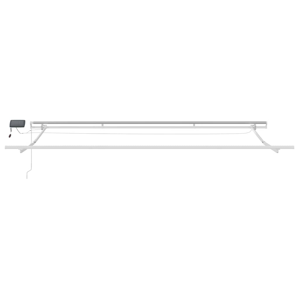 Udtrækkelig markise Flerfarvet 500 × 300 cm Stof og aluminium