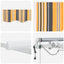 Udtrækkelig markise Flerfarvet 500 × 300 cm Polyester