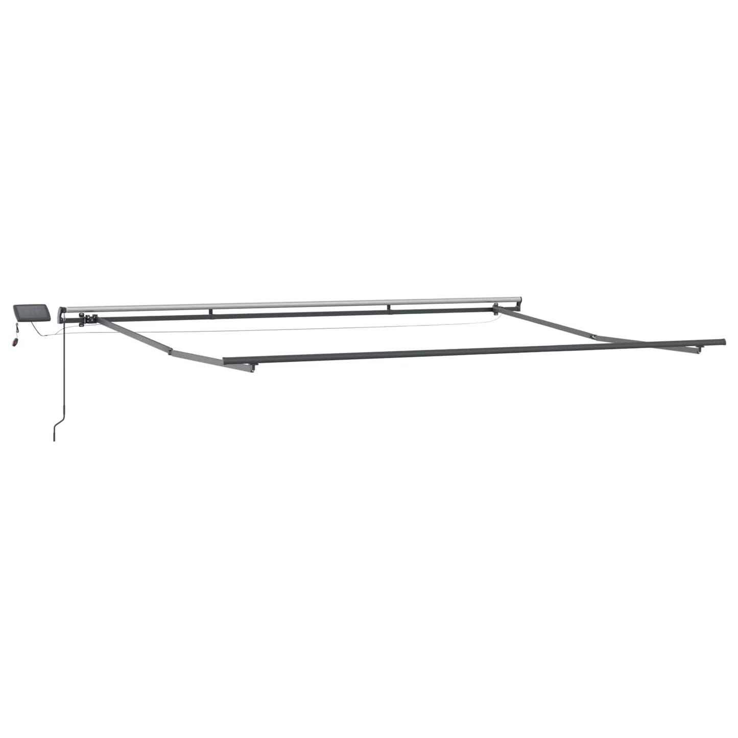 Udtrækkelig markise Flerfarvet 500 × 300 cm Stof og aluminium