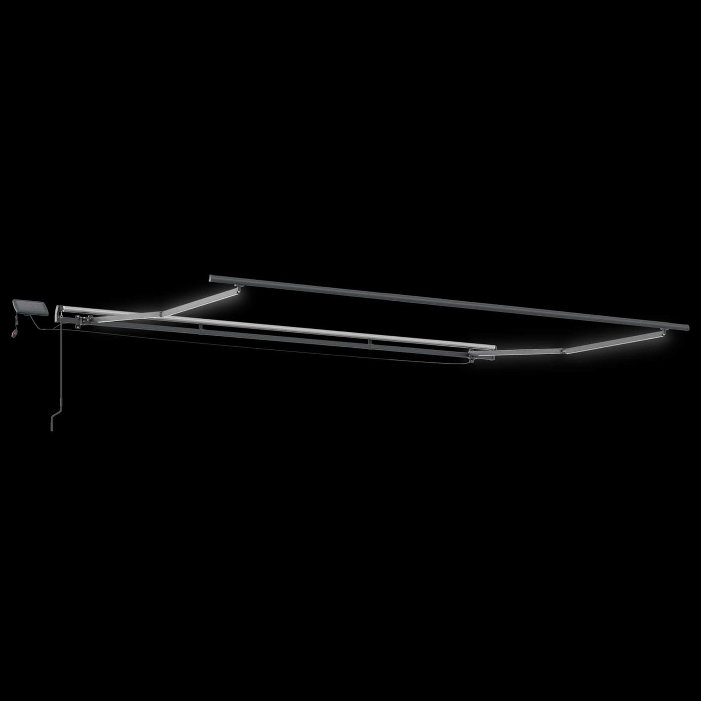 Udtrækkelig markise Flerfarvet 500 × 300 cm Stof og aluminium