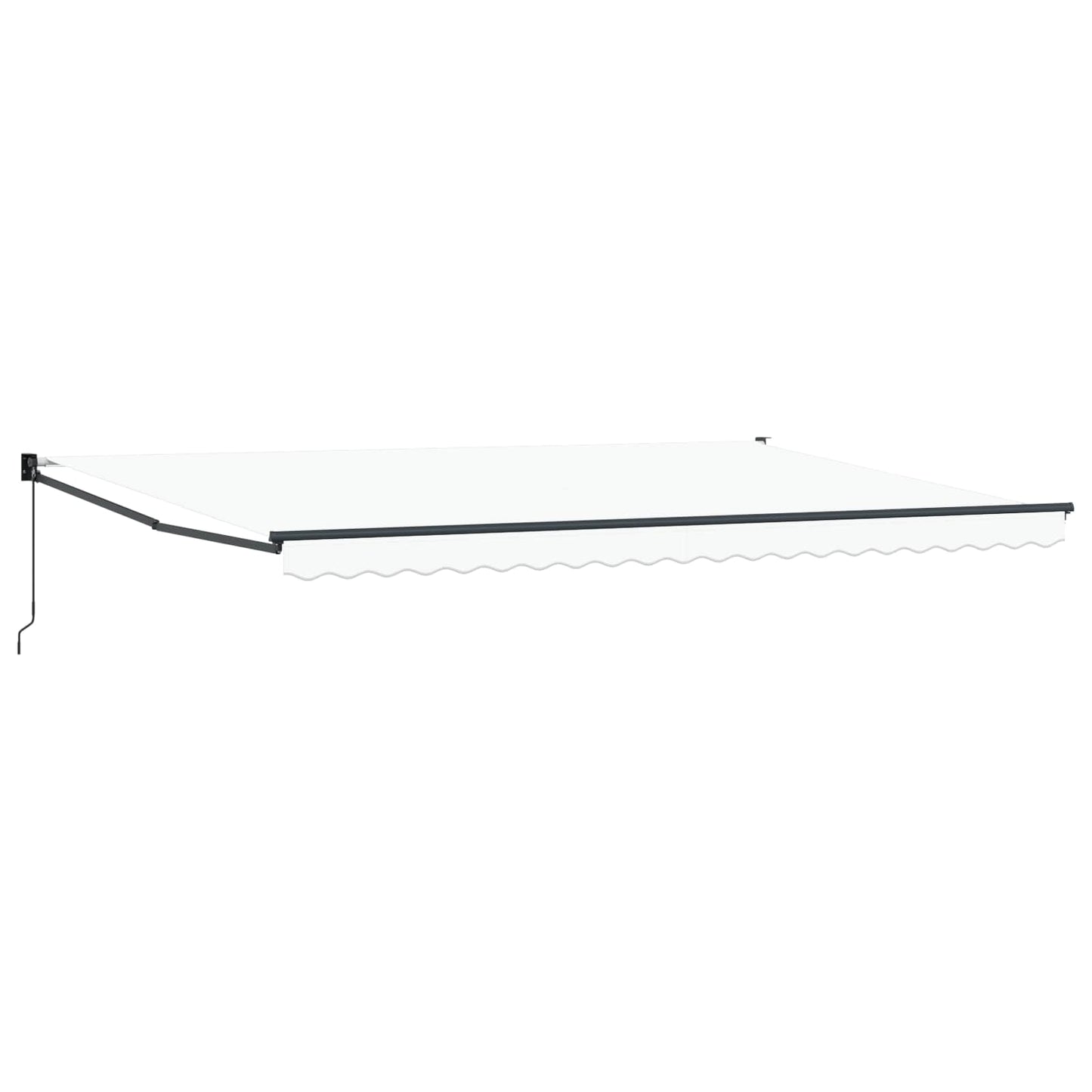 Udtrækkelig markise Hvid 500 x 300 x 165 cm