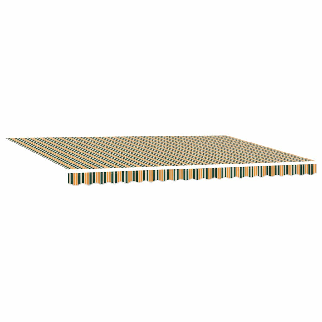 Udtrækkelig markise Grøn 500 × 300 cm Polyester og metal