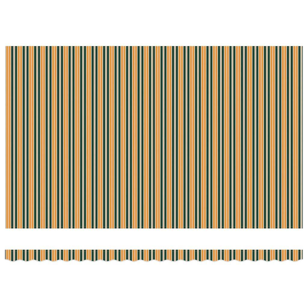 Udtrækkelig markise Grøn 500 × 300 cm Polyester og metal