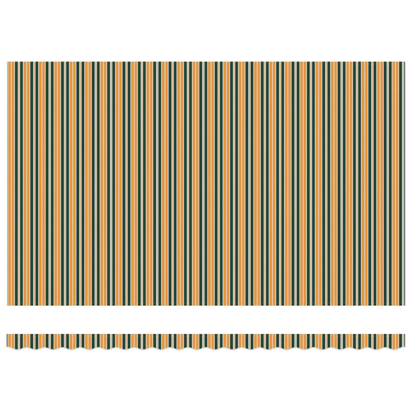 Udtrækkelig markise Grøn og gul 500 × 350 cm Stof og aluminium