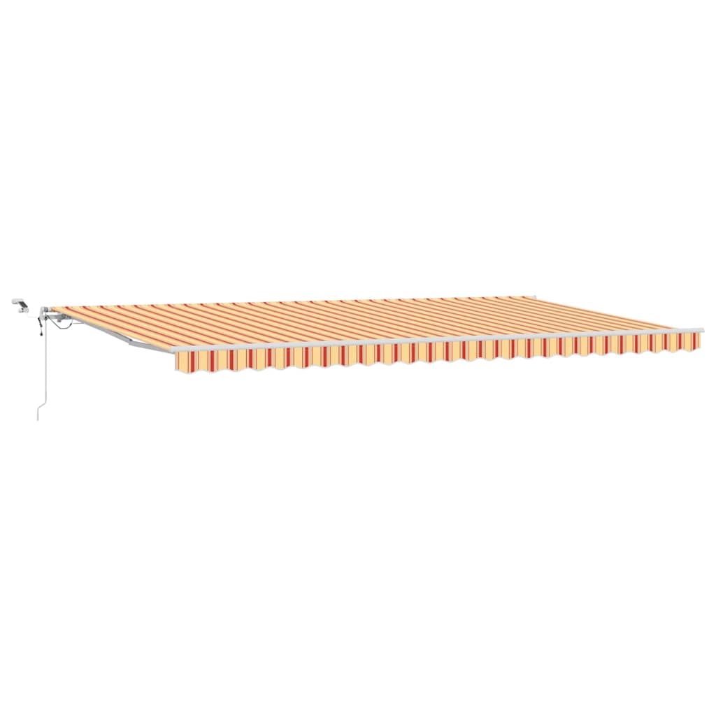 Udtrækkelig markise Gul og orange 600 × 300 cm Polyester