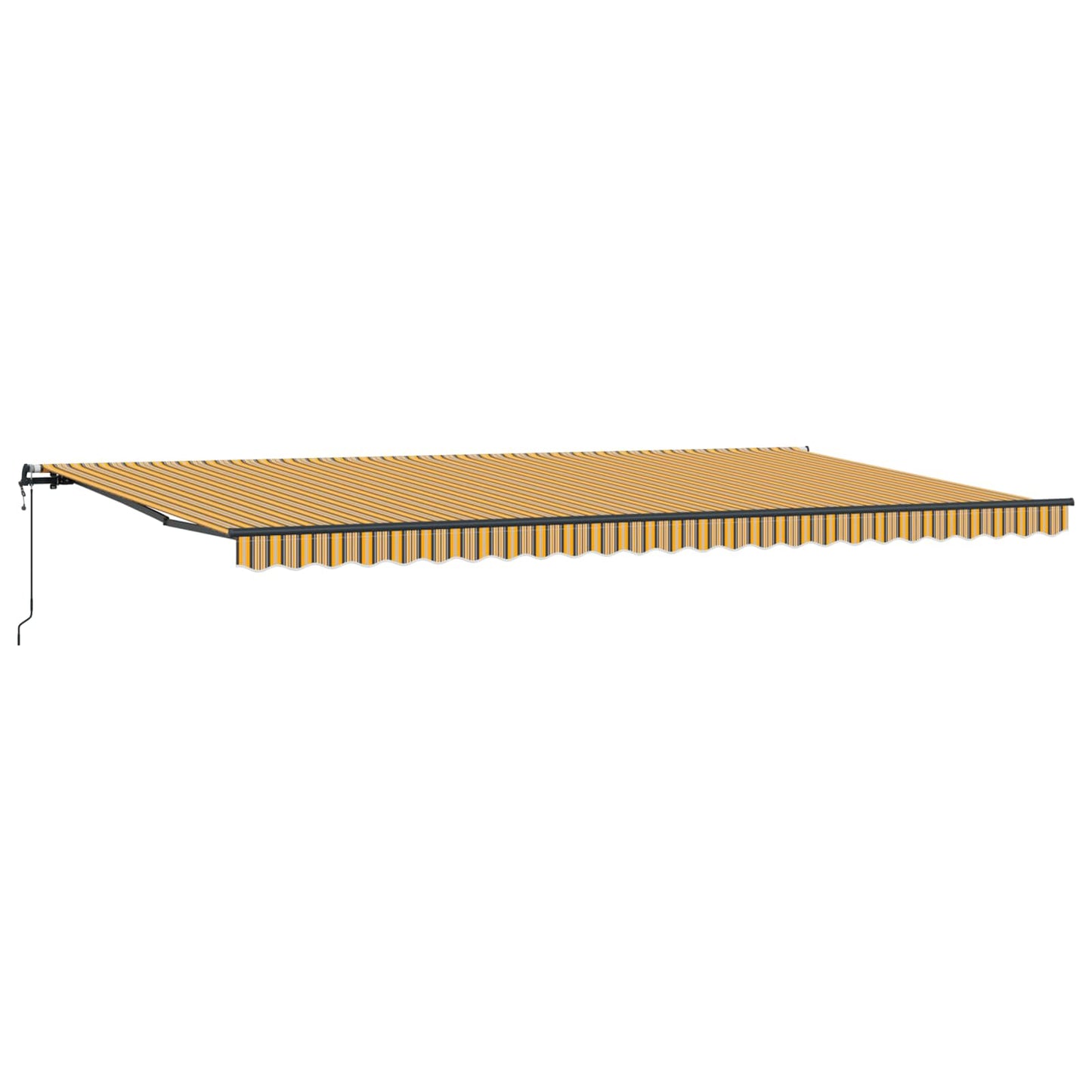 Udtrækkelig markise Flerfarvet 600 × 300 cm Stof og aluminium