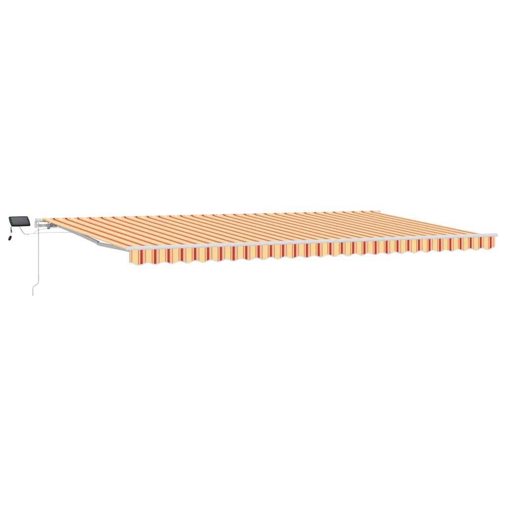 Udtrækkelig markise Gul og orange 600 × 350 cm