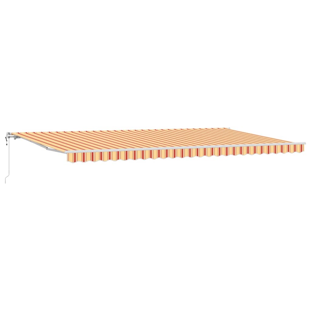 Udtrækkelig markise Gul og orange 600 × 350 cm