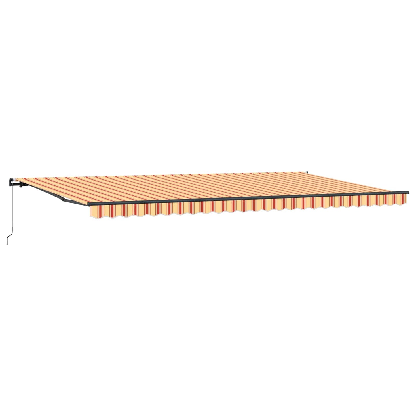 Udtrækkelig markise Gul og orange 600 × 350 cm