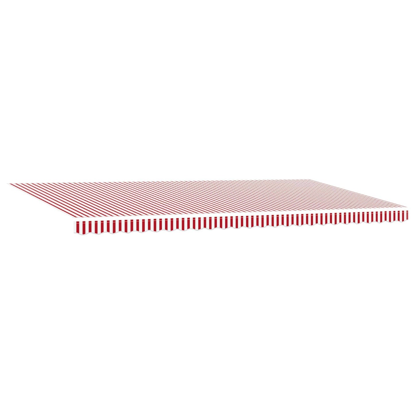 Udtrækkelig markise Rød og Hvid 600 × 350 cm Polyester