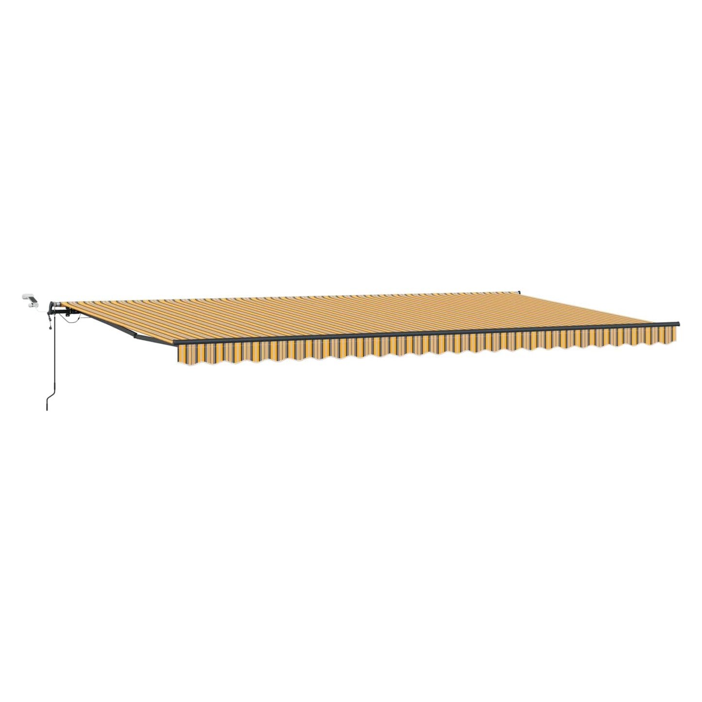Udtrækkelig markise Flerfarvet 600 × 350 cm Polyester
