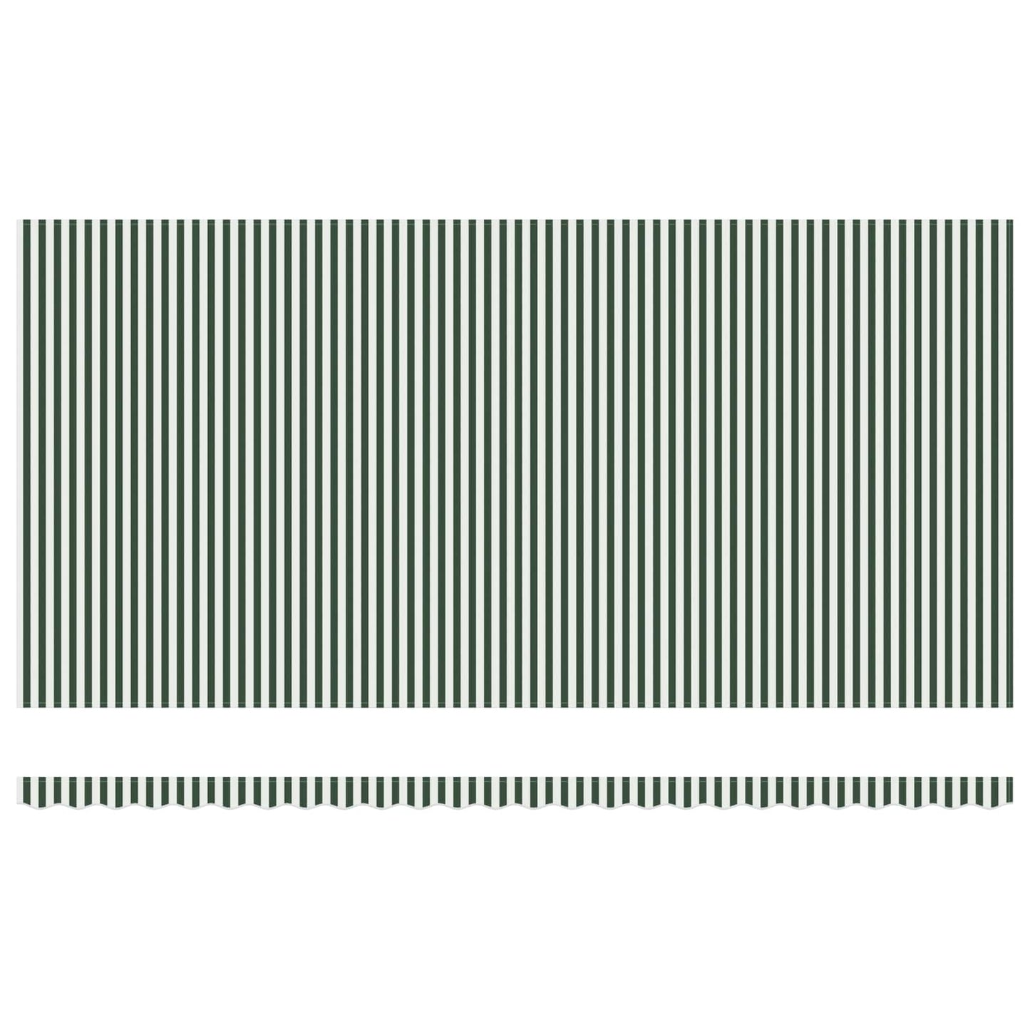 Udtrækkelig markise Grøn og Hvid 600 × 350 cm Stof og aluminium