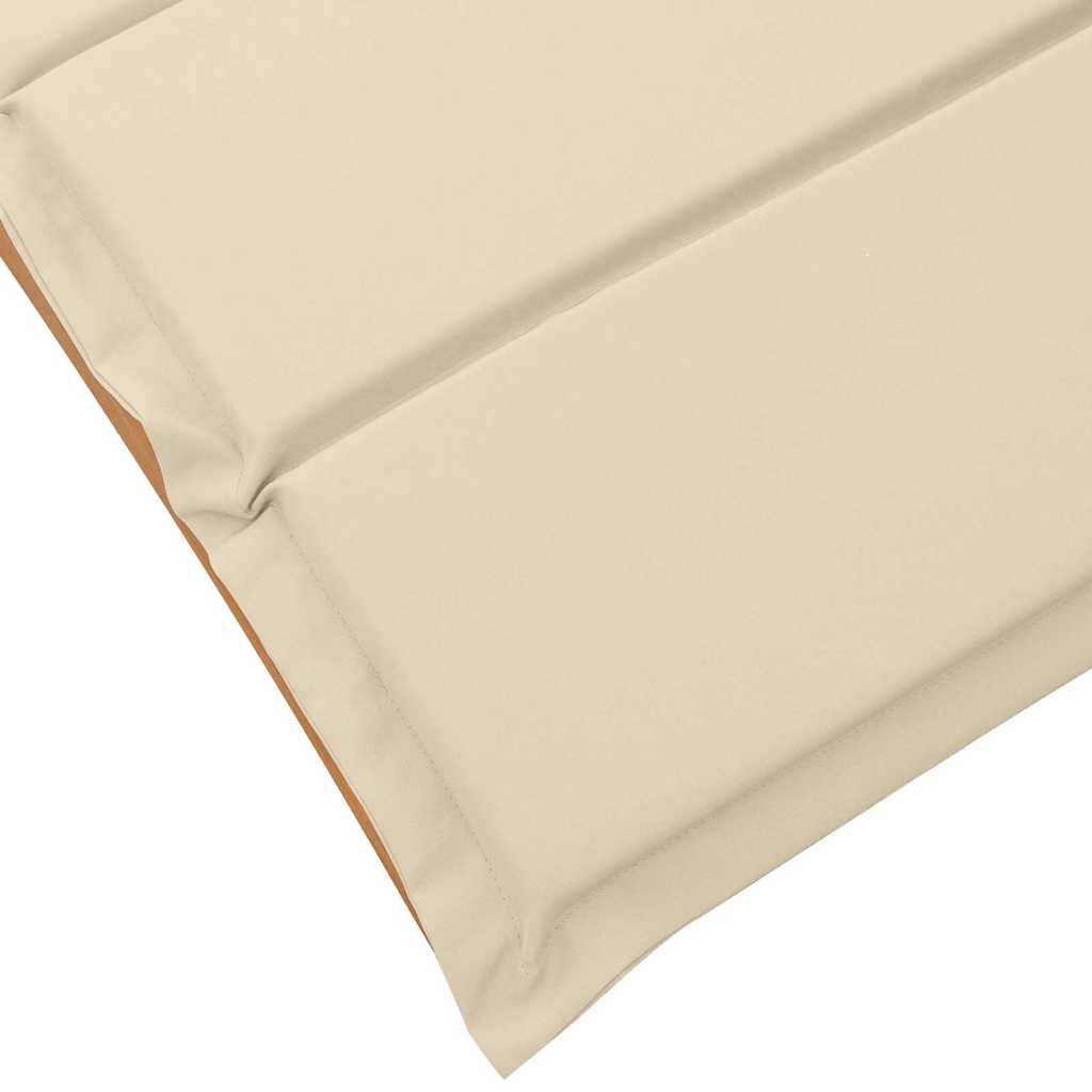 Liggestol med pude 2 pcs Beige Massivt Akacietræ