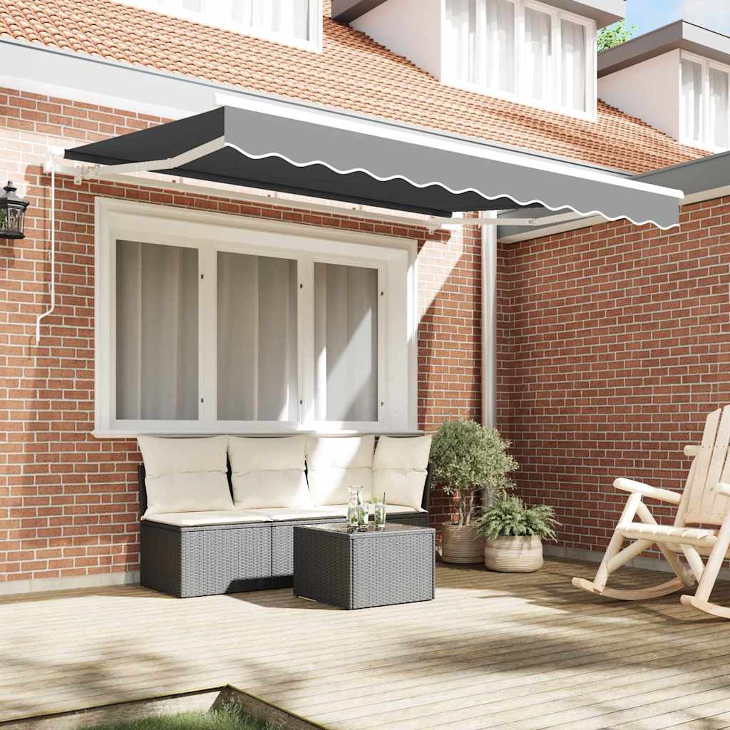 Markiseramme Hvid 3,5 x 2 m Metal