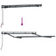 Markiseramme Antracit 2,5 x 2 m Metal