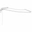 Markiseramme Hvid 4 x 2 m Metal