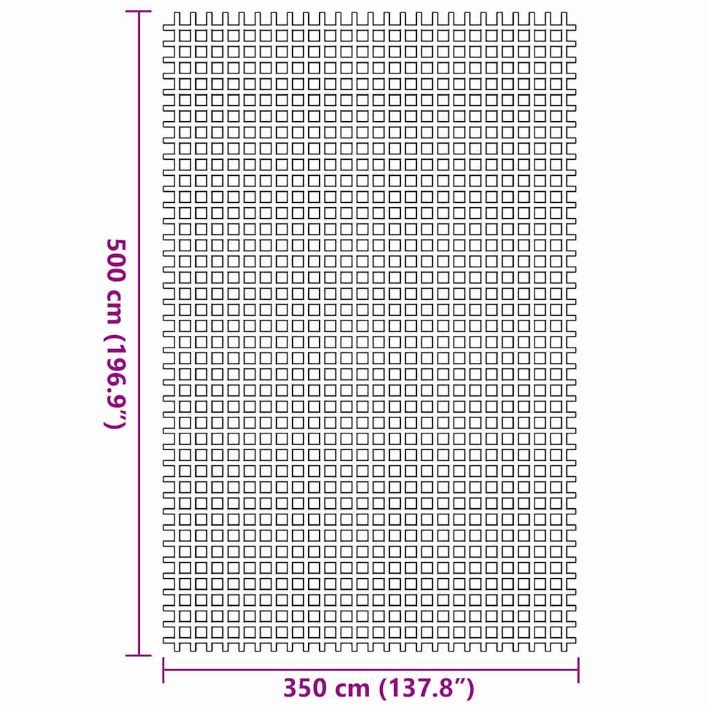 Telt tæppe Blå 500 × 350 cm Polyester