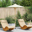 Havesol Cremehvid Ø 150 x 210 cm Bambus