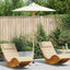 Havesol Ø 180 x 230 cm Bambus Rund Cremehvid