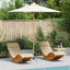 Havesol Ø 270 x 260 cm Bambus Rund Cremehvid