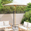 Havesol Cremehvid Ø 270 x 260 cm Bambus