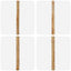 Havesol Ø 180 x 230 cm Bambus Rund Mørkegrå
