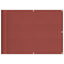altanafskærmning 75x800 cm 100 % polyester terrakottafarvet