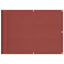 altanafskærmning 75x1000 cm 100 % polyester terrakottafarvet