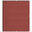 altanafskærmning 120x700 cm 100 % polyester terrakottafarvet