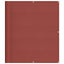 altanafskærmning 120x800 cm 100 % polyester terrakottafarvet