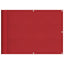 altanafskærmning 75x1000 cm 100 % polyester rød
