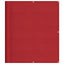 altanafskærmning 120x800 cm 100 % polyester rød