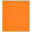 altanafskærmning 120x1000 cm 100 % polyester orange