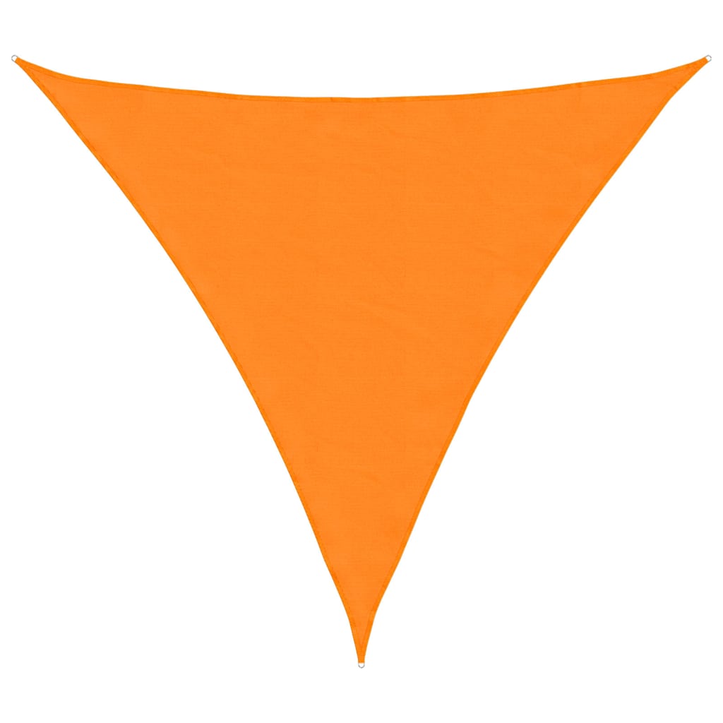 solsejl 2x2x2 m 100 % polyesterstof orange