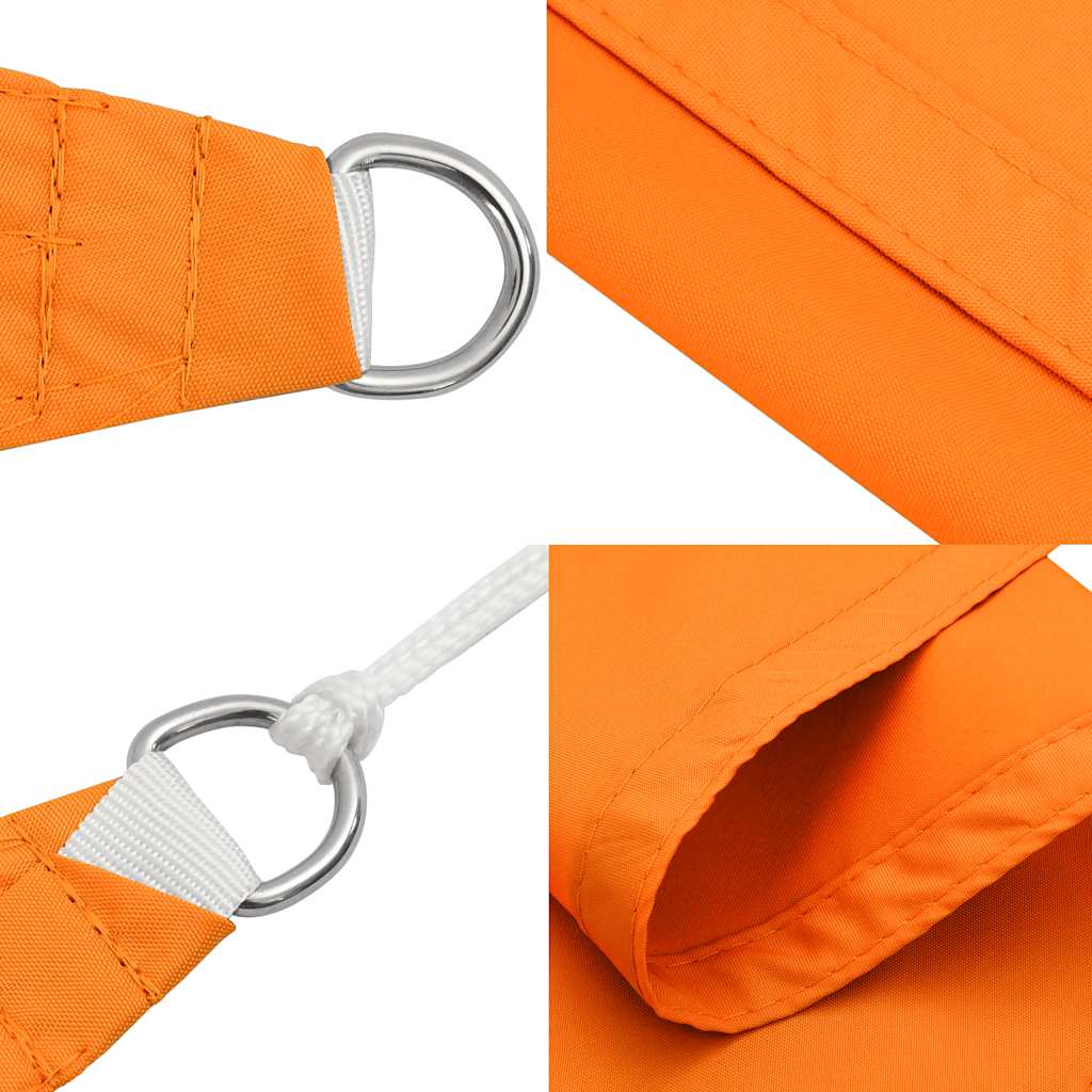 solsejl 2x2x2 m 100 % polyesterstof orange
